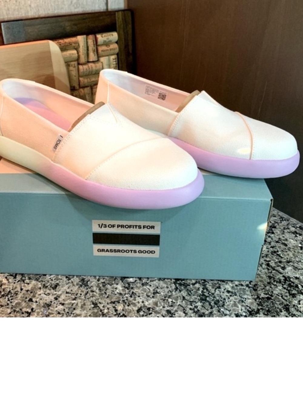 TOMS Sz.9 Alpargata Mallow Ombre Slip-on Shoes